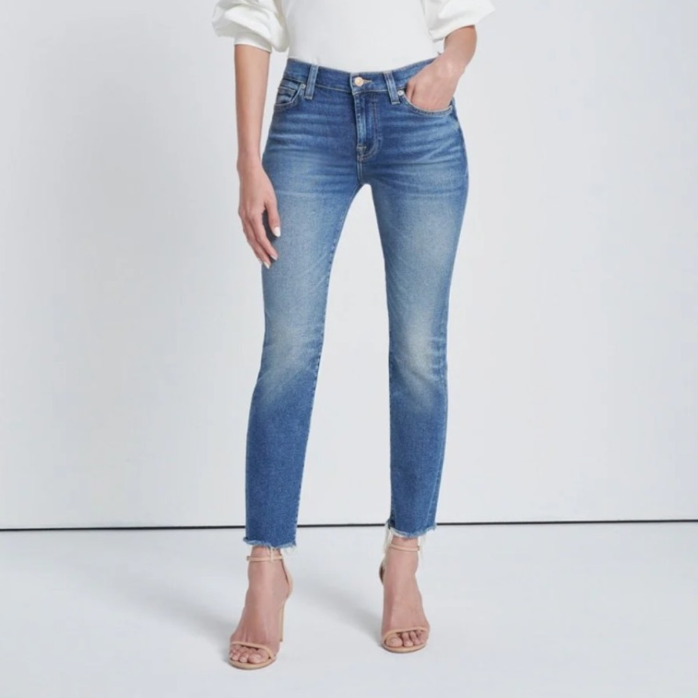 7 FOR ALL MANKIND LUXE VINTAGE ROXANNE ANKLE DENIM JEAN 28
